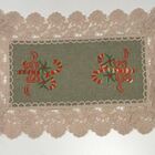 Toalha De Bandeja Bordada 30 X 45cm Multi Trade - Bege 010