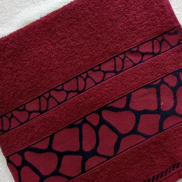 Toalha De Banho Adulto Olinda Safari  Vermelho