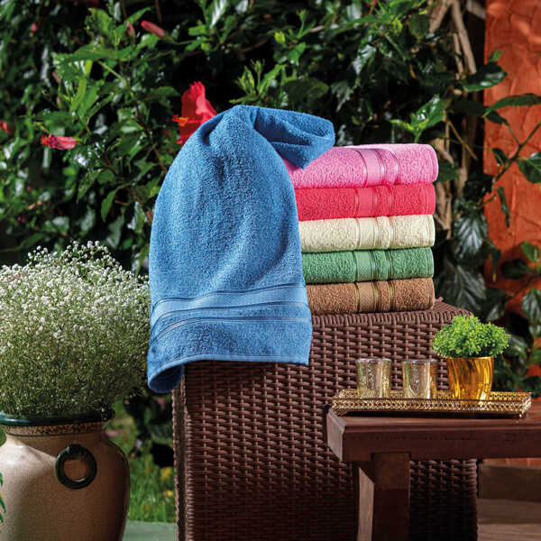 Toalha De Banho Algodão Dhara Appel - Verde Folha