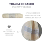 Toalha De Banho Avulsa Infantil Puppy Bege Nude