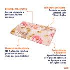 Toalha De Banho Felpuda Estampada Francis Paris 1 40x70cm