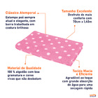 Toalha De Banho Felpudo Prisma Estampada Poá Rosa 70 X 1 40cm