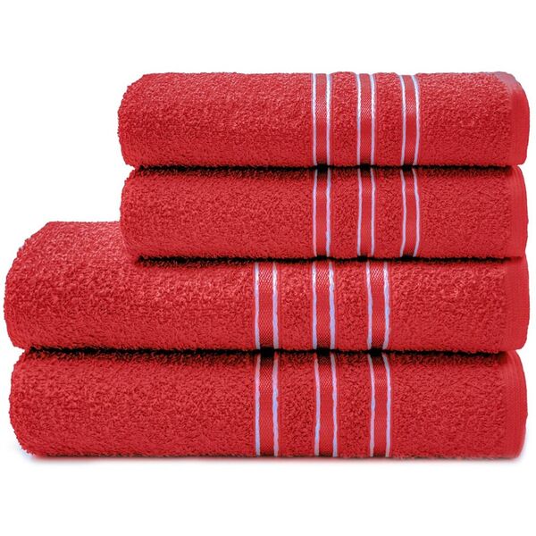 Toalha De Banho Festiva Camesa Vermelho Un