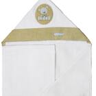 Toalha De Banho Infantil Aveludada 100% Algodão Com Capuz - U