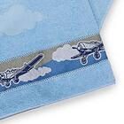 Toalha De Banho Infantil Camesa Aviãozinhos Azul 70x130cm 1.0