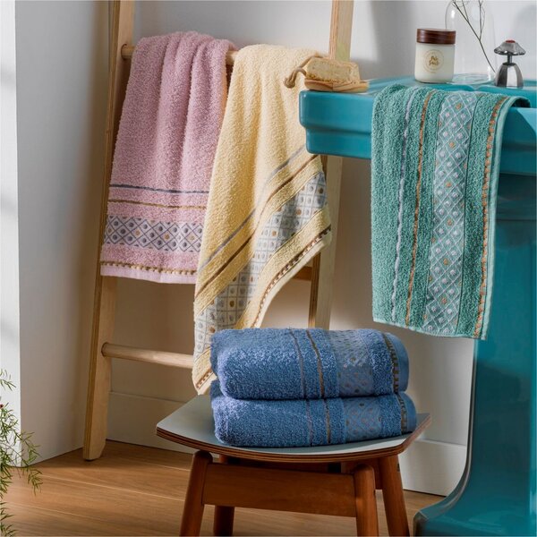 Toalha De Banho Jacquard Dianneli 265/m² - Onix Jeans