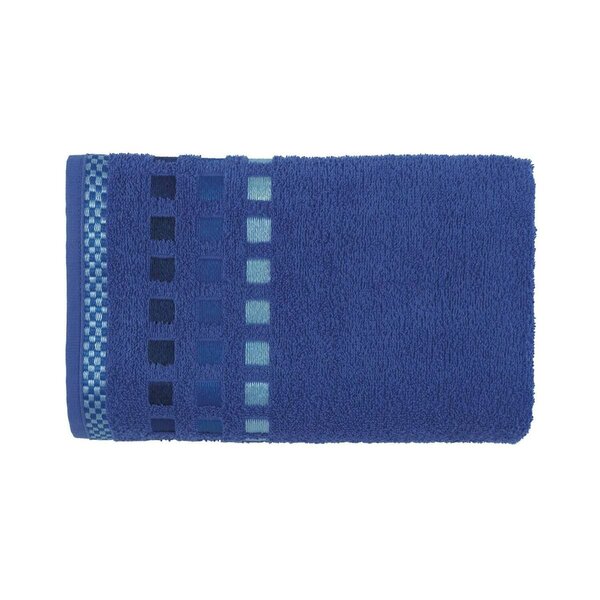 Toalha de Banho Karsten Calera Azul  em Jacquard 67x135cm