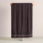 Toalha de Banho Karsten Lumina Cinza Carbono 100% Algodão 70x140cm