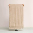 Toalha de Banho Karsten Plaza Bege Grão 100% Algodão 76x140cm