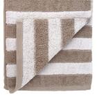 Toalha De Banho Listras Bege E Branco -  Buddemeyer