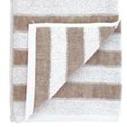 Toalha De Banho Listras Bege E Branco -  Buddemeyer Toalha De