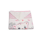 Toalha De Banho P/ Bebê - Estampada - Gatinha - 100% Algodão