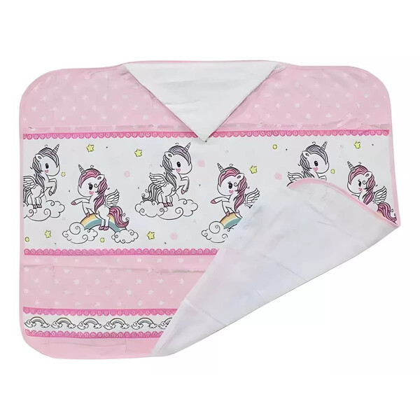 Toalha De Banho P/ Bebê - Estampada - Unicórnio 02 - C/ Frald