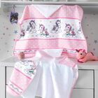 Toalha De Banho P/ Bebê - Estampada - Unicórnio 02 - C/ Frald