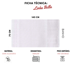 Toalha De Banho P/ Bordar - Bella - Aveludada - Branco - Dohl