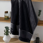 Toalha De Banho P/ Bordar - Bella - Aveludada - Preto 1563 -
