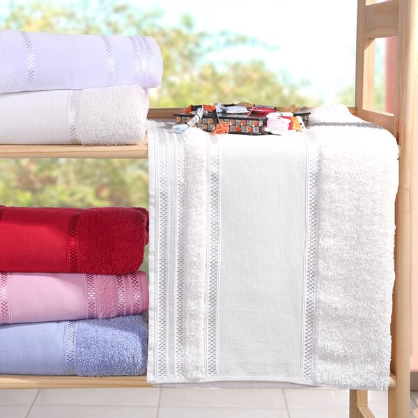 Toalha De Banho Ponto Cruz Algodão 68x135