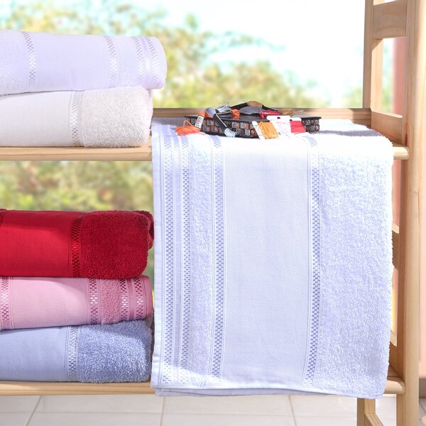 Toalha De Banho Ponto Cruz Algodão 68x135