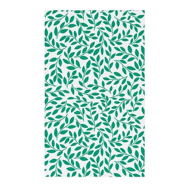 Toalha De Banho Praia Verde Camesa Folhas 65x120cm