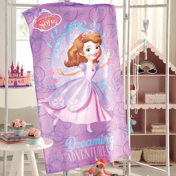 Toalha De Banho Princesa Sofia 06 Dohler Aveludada 100% Algod