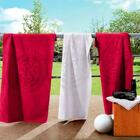 Toalha De Banho Veludo Futebol Internacional Vermelho