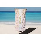 Toalha De Banho Verão Praia Bolinhas Nome Amanda