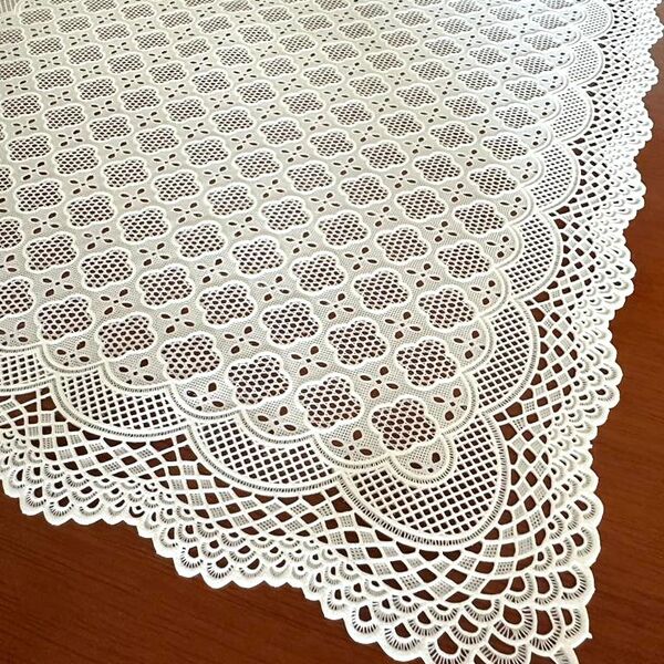 Toalha De Geladeira Plástico Rendado Lavável 3 Unidades