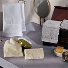 Toalha De Lavabo Com Renda Appel 420g/m² - Nuance Cinza Claro