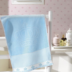 Toalha De Lavabo P/ Bordar - Baby Classic - Aveludada - Azul