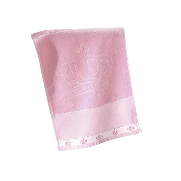 Toalha De Lavabo P/ Bordar - Baby Classic - Aveludada - Rosa