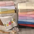 Toalha De Lavabo P/ Bordar - Bella - Aveludada - Azul 3792 -