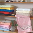 Toalha De Lavabo P/ Bordar - Bella - Aveludada - Marfim 3137