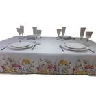 Toalha De Mesa 4 Lugares 1,80 X 1,35 Tecido Microfibra Floral