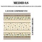 Toalha De Mesa 4 Lugares Quadrada Rústica Luxo 1,40x1,40m Abe