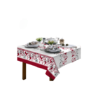 Toalha De Mesa 4 Lugares Quadrada Rústica Luxo 1,40x1,40m Pás