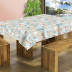 Toalha De Mesa 6 Cadeiras Retangular 1,38m X 2,00m Valentine