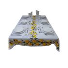 Toalha De Mesa 6 Lugares 2,20 X 1,35 Tecido Microfibra Limão