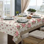 Toalha De Mesa 6 Lugares Retangular Rústica Luxo 1,40x2,10m F