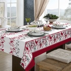 Toalha De Mesa 6 Lugares Retangular Rústica Luxo 1,40x2,10m P