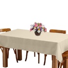 Toalha De Mesa 8 Lugares 2,45m Retangular Oxford Liso Bege