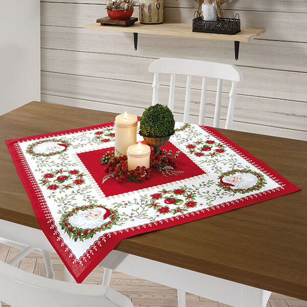 Toalha De Mesa Athenas 0.78x0.78 Estampa Natal Döhler