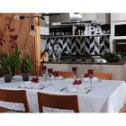 Toalha De Mesa Auguri Casa Esfera Branca 2 20m X 2 20m 10050