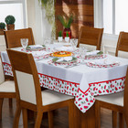 Toalha De Mesa Avulsa Luna Melancia Vermelho P/ 06 Lugares -