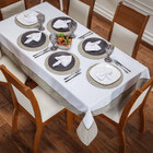 Toalha De Mesa Avulsa Luna Poá Caqui P/ 06 Lugares - Tecido O