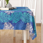 Toalha De Mesa Azul Valence Retangular 2,20m X 1,40m Tecido J