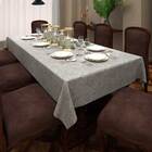 Toalha De Mesa Branca Retangular 6 Lugares Com Arabescos 1,35