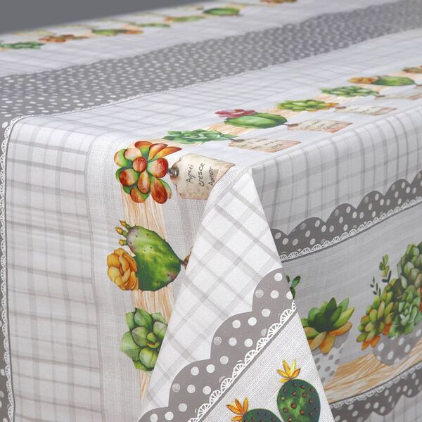 Toalha De Mesa Carinho Rolo 1,37m X 30m Cactos Kapazi