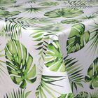 Toalha De Mesa Classic Rolo 1,37m X 20m Folhas Verdes Kapazi