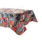 Toalha De Mesa De 4 Lugares Tecido Verona Quadrada Estampada