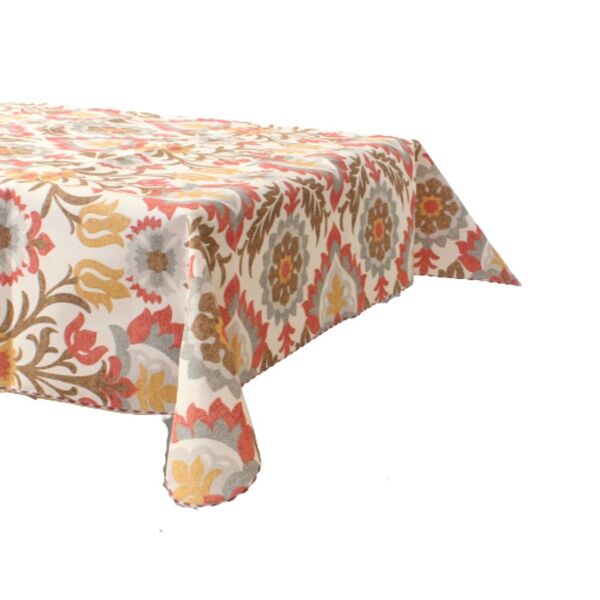 Toalha De Mesa De 4 Lugares Tecido Verona Quadrada Estampada